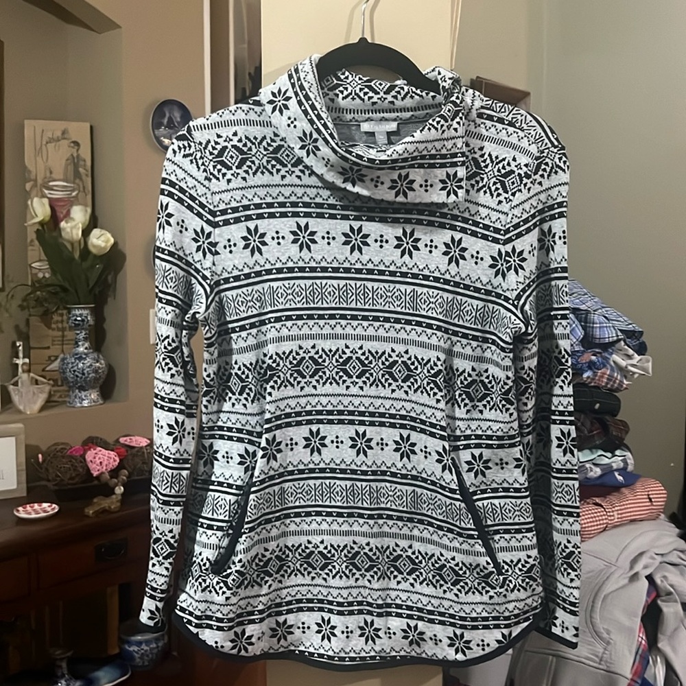 Talbots Open Turtleneck Top - image 1